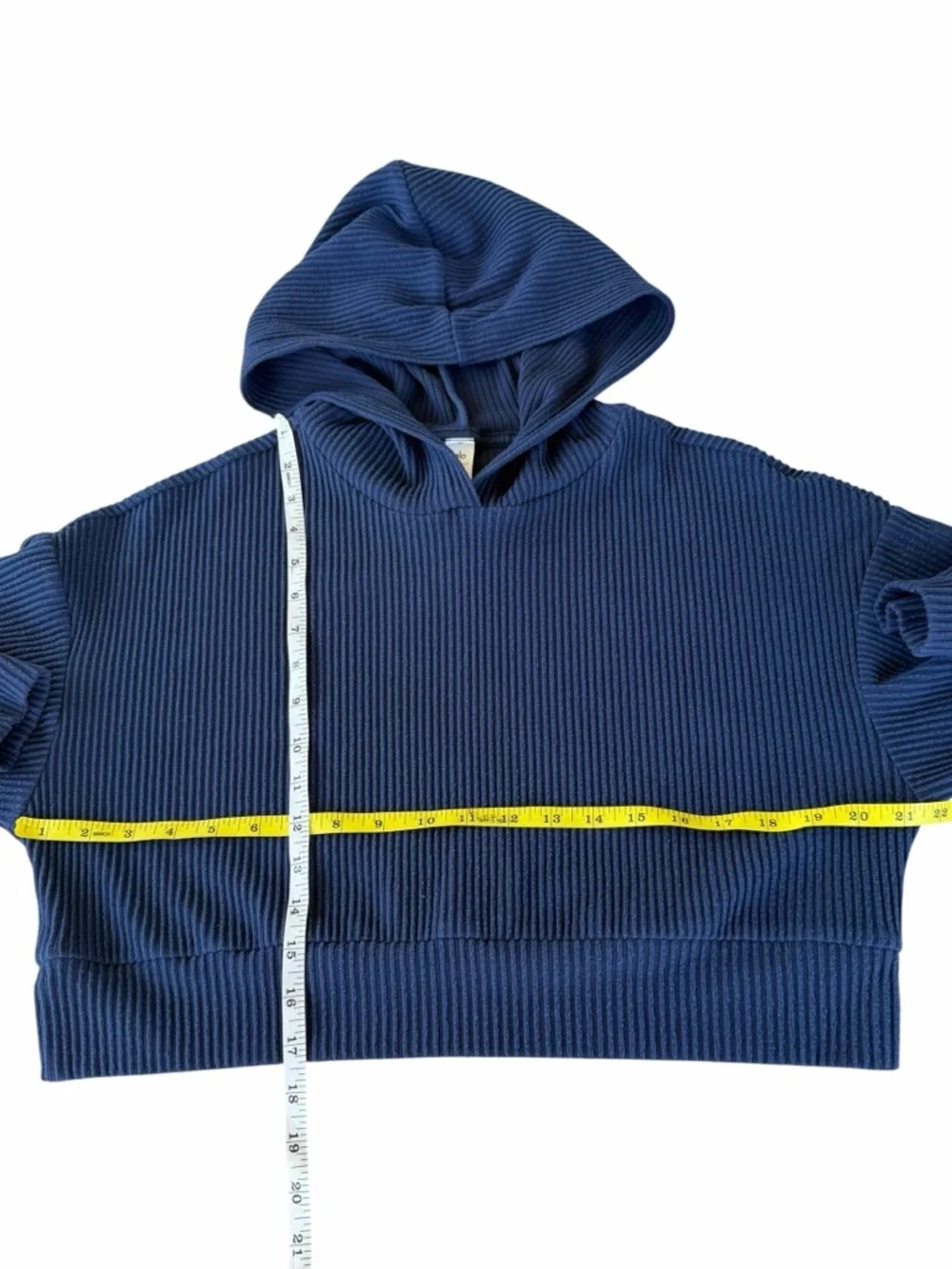 Alo Yoga Muse Crop Hoodie Jogger Set Ribbed Navy Blue Limited Edition XS HTF GUC